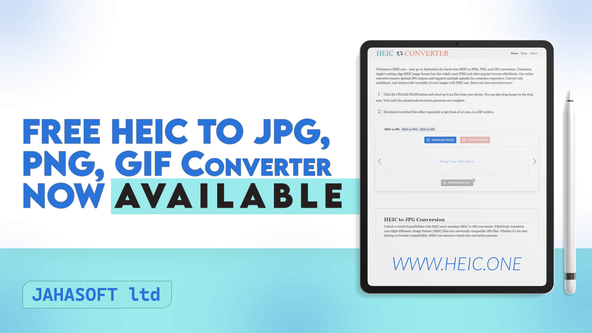 Free HEIC to JPG, PNG, GIF Converter Now Available
